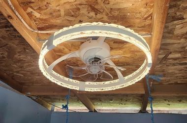 Smart Low Profile Ceiling Fan with Light & Remote (6 Speeds) - NEW
