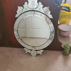 Beautiful Etched Mirror