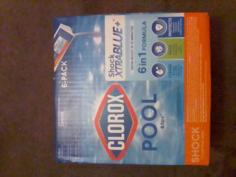 Clorox XtraBLUE 6 in 1 Shock. 6 PACK.