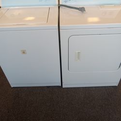 Matching amana washing machine and electric dryer set with warranty 