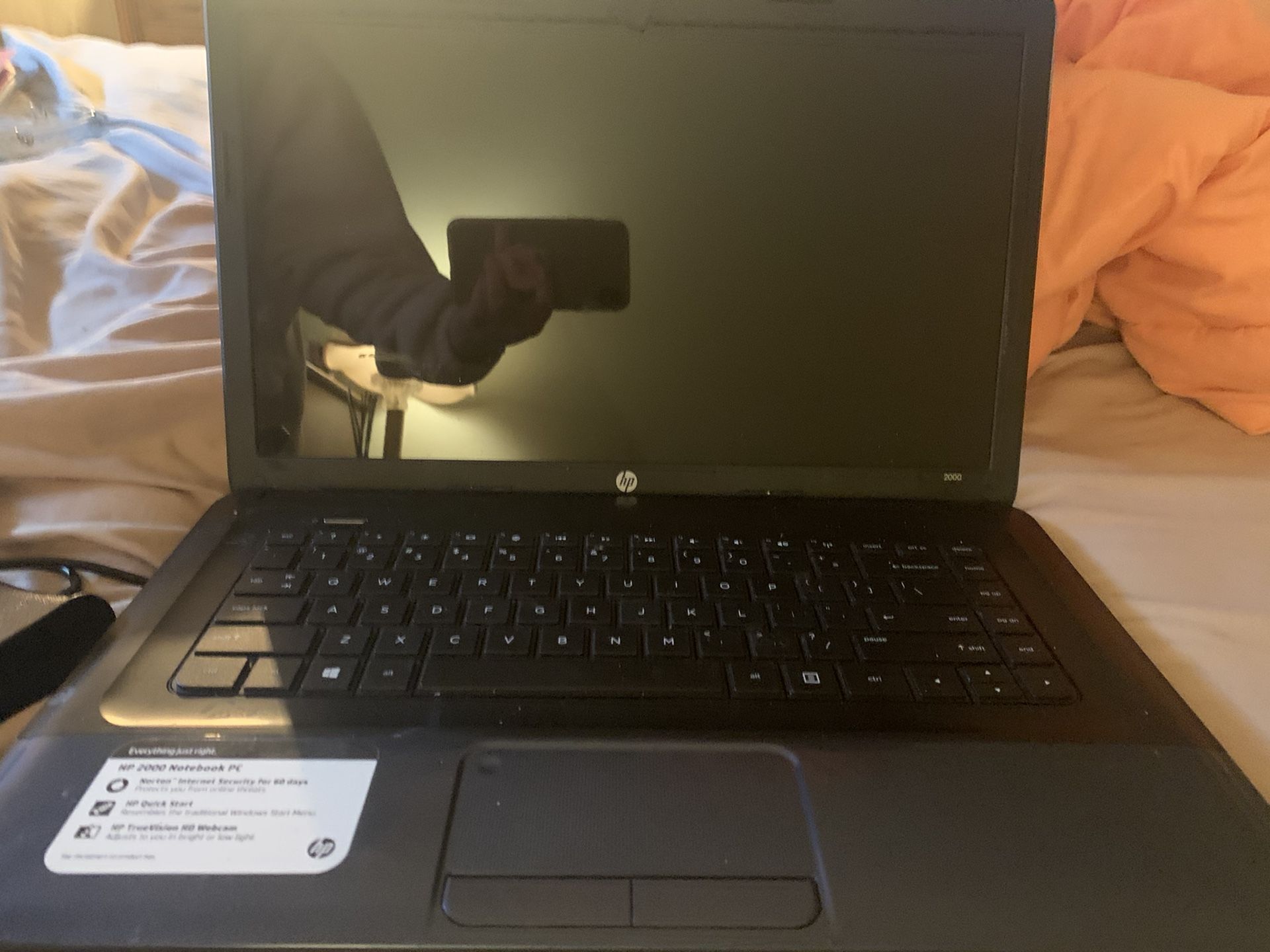 Hp 2000 Notebook PC Model #-2d49WM