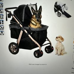 Pet Stroller 100lb Capacity 