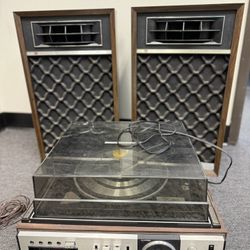 1970s Electrophonic Turntable + Speakers 