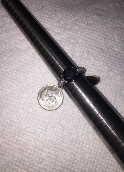 Sterling Silver with black overlay ring