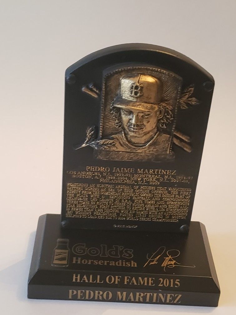 Pedro Martinez Hall Of Fame 2015 Mini Plaque