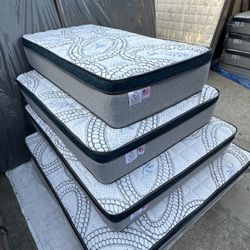 Queen Size Mattress Pillow Top 12” Thick. All Sizes Available. Brand New Delivery. Same Day Delivery