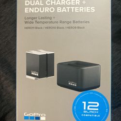 GoPro Enduro Charger And Batteries - for Hero 9, 10, 11, and 12 (not the 13 - it uses different batteries). New! $55