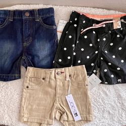 New Toddler Boy’s Shorts  12M & 3