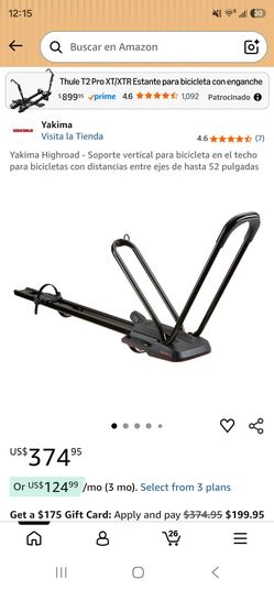 Yakima Highroad Rooftop Upright Bike Mount for Bikes with Wheelbases Up to 52"