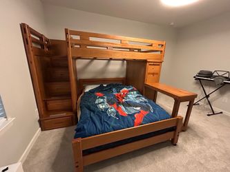 For Sale - FULL w/ Twin LOFT BED with STAIRS.