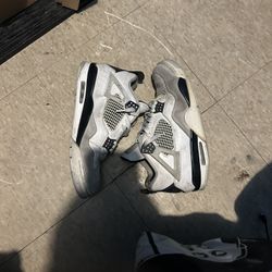 Military Black Jordan 4s Size 9.5