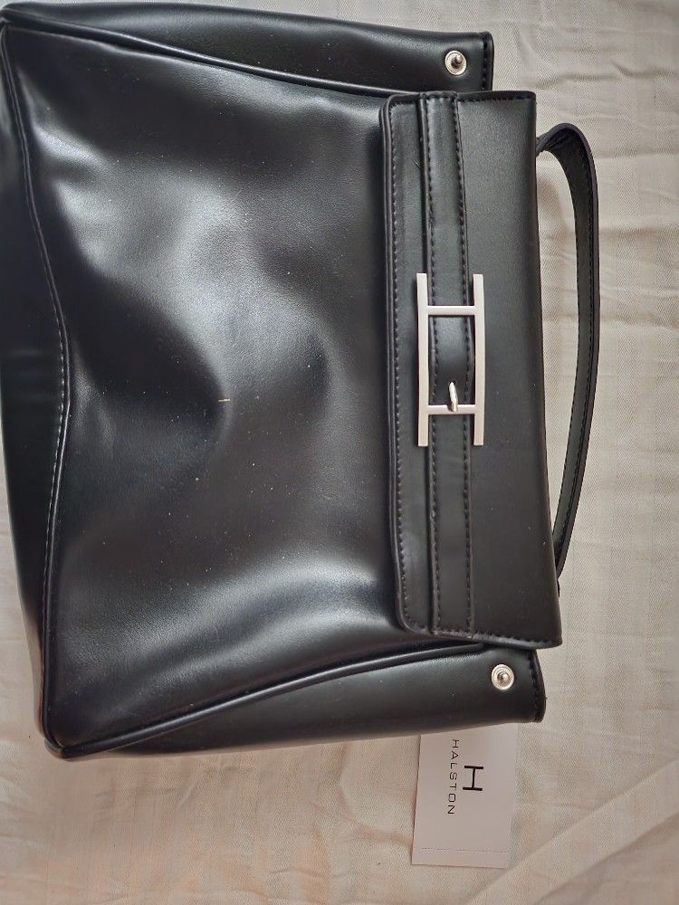 New Leather Black HALSTON