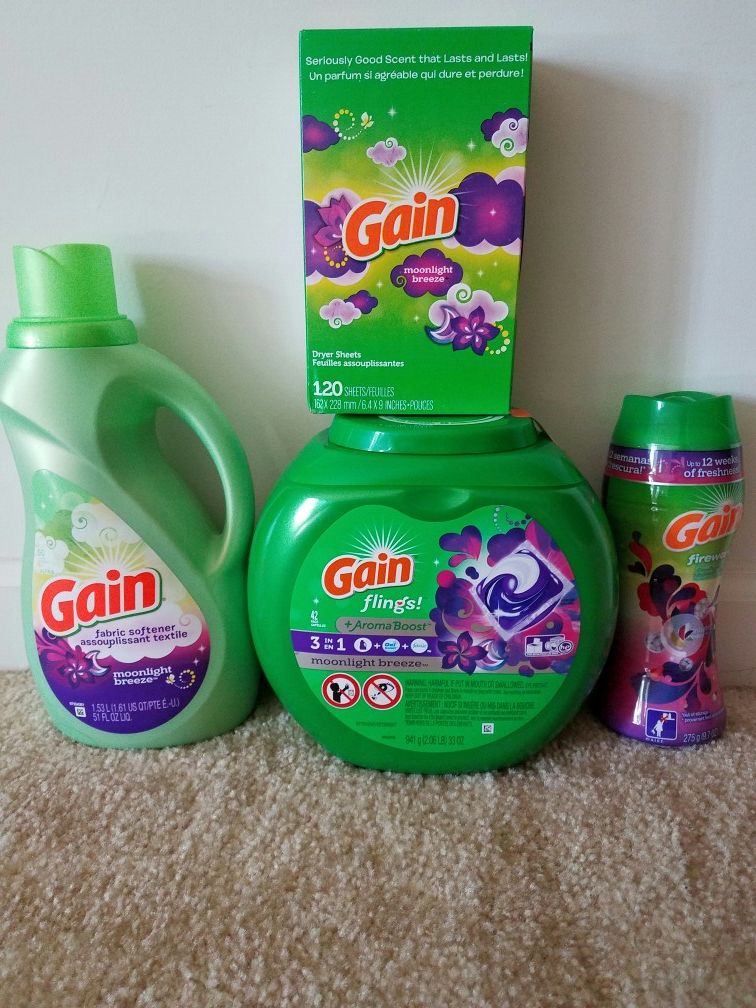 Gain Moonlight breeze laundry detergent bundle - $25 price firm