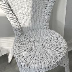 White Wicker Chair