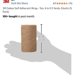 3M Coban bandages  4 in wide