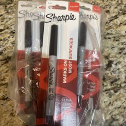 Sharpie Super Fine Point Permanent Markers, Black - 6 count