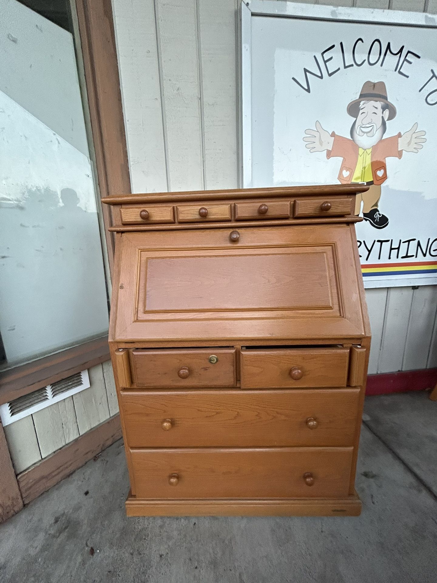 Vintage Security Desk & Drawer