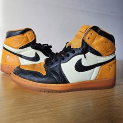 Air Jordan 1 Shattered Backboard Gatorade Orange CUSTOM Nike Great Condition 9.5