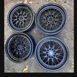 4 - 18x8.5 5x114.3 5x4.5 5x100 5x3.94 Wrx Crosstrek Infiniti G35 G37 Q50 Q60 350z Altima Civic Kia Accord Camry Wheels Rims !!!!!!!!!!!