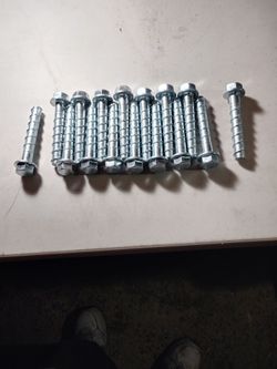 $25    1/2 x  4 inch ankers screws