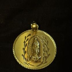 Gold Double Side Pendant 