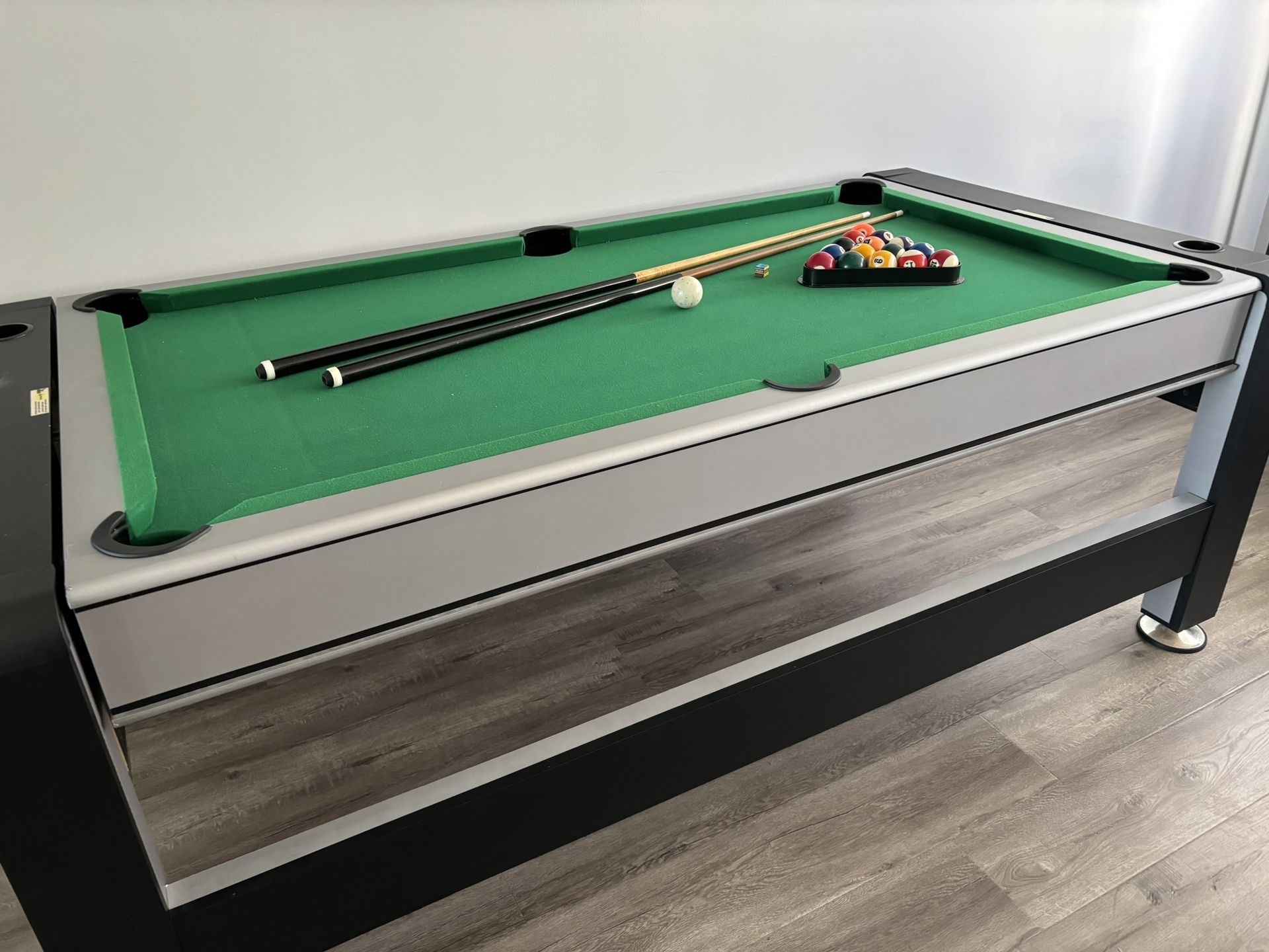 Combination Pool / Air Hockey / Ping Pong Game Table With All Accessories Included