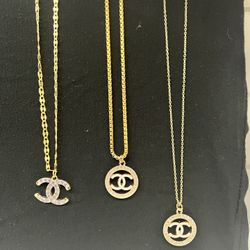 Designer cc Charms With Necklace (one Item Only)