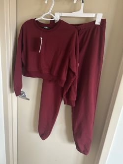 Maroon Jogger Set
