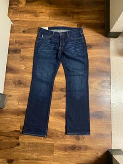 Brand New Men’s Abercrombie & Fitch brand Boot Cut Blue Denim Jeans Up For Sale