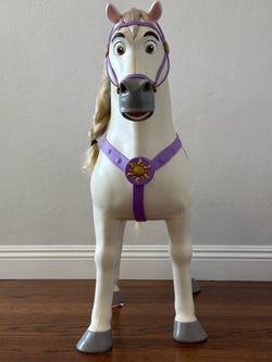 32” rapunzel Maximus horse toy ride on