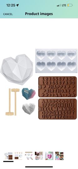Gallop Diamond Heart-Shaped Silicone Mold