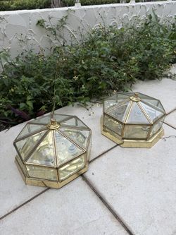 Vintage 2 Brass Lights