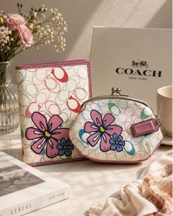 Coach Passport Wallet & Coin Purse Set