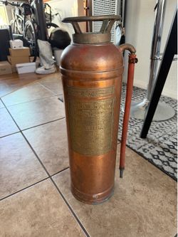 Vintage Copper Fire Extinguisher