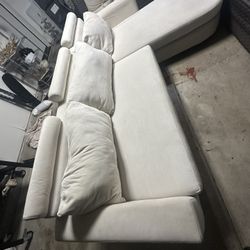 Like New White Sectional 