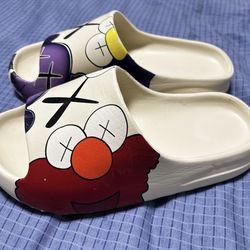 KAWS Elmo Pillow Moon Slippers Slides Sandals Yeezy style-EU Size 36-37/US 6/6.5