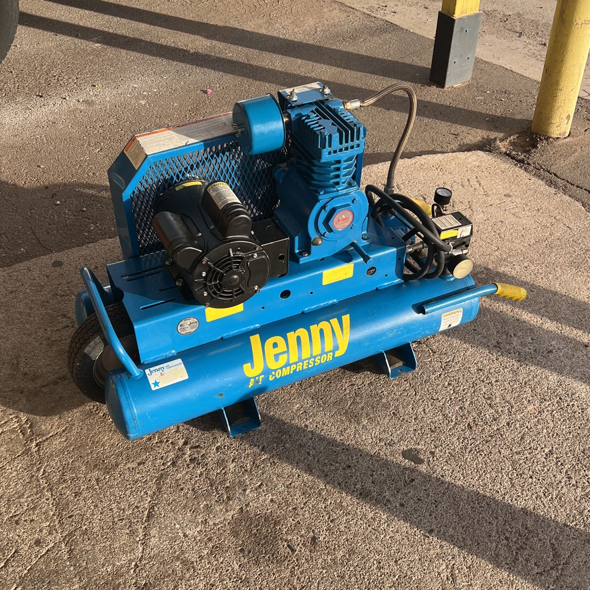 Jenny K15A-8P 8 Gallon Portable Single Stage Electric Air Compressor