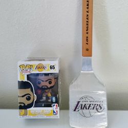 Lakers NBA Basketball Sports Funko Pop Figure & Grill Spatula w/ Bottle Opener Set New