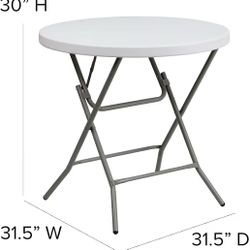 Round Folding Table