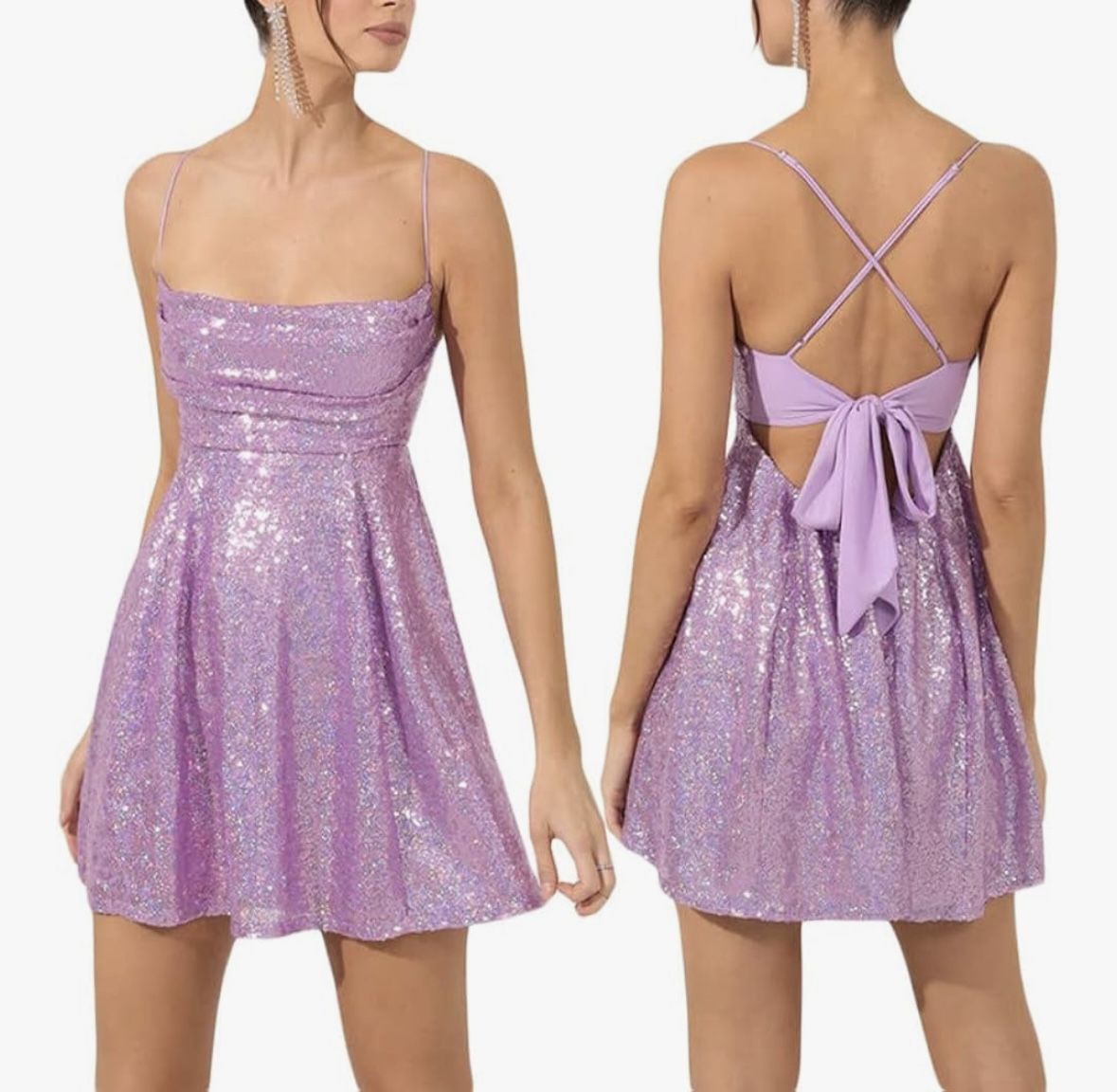 Purple Sparkly Dress, size S
