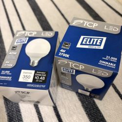 2 New TCP Elite LED G25 Bulbs