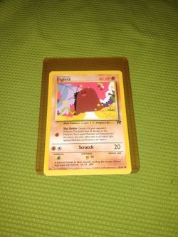 Near Mint 2000 Diglett Pokémon Game Card Team Rocket - 52/82