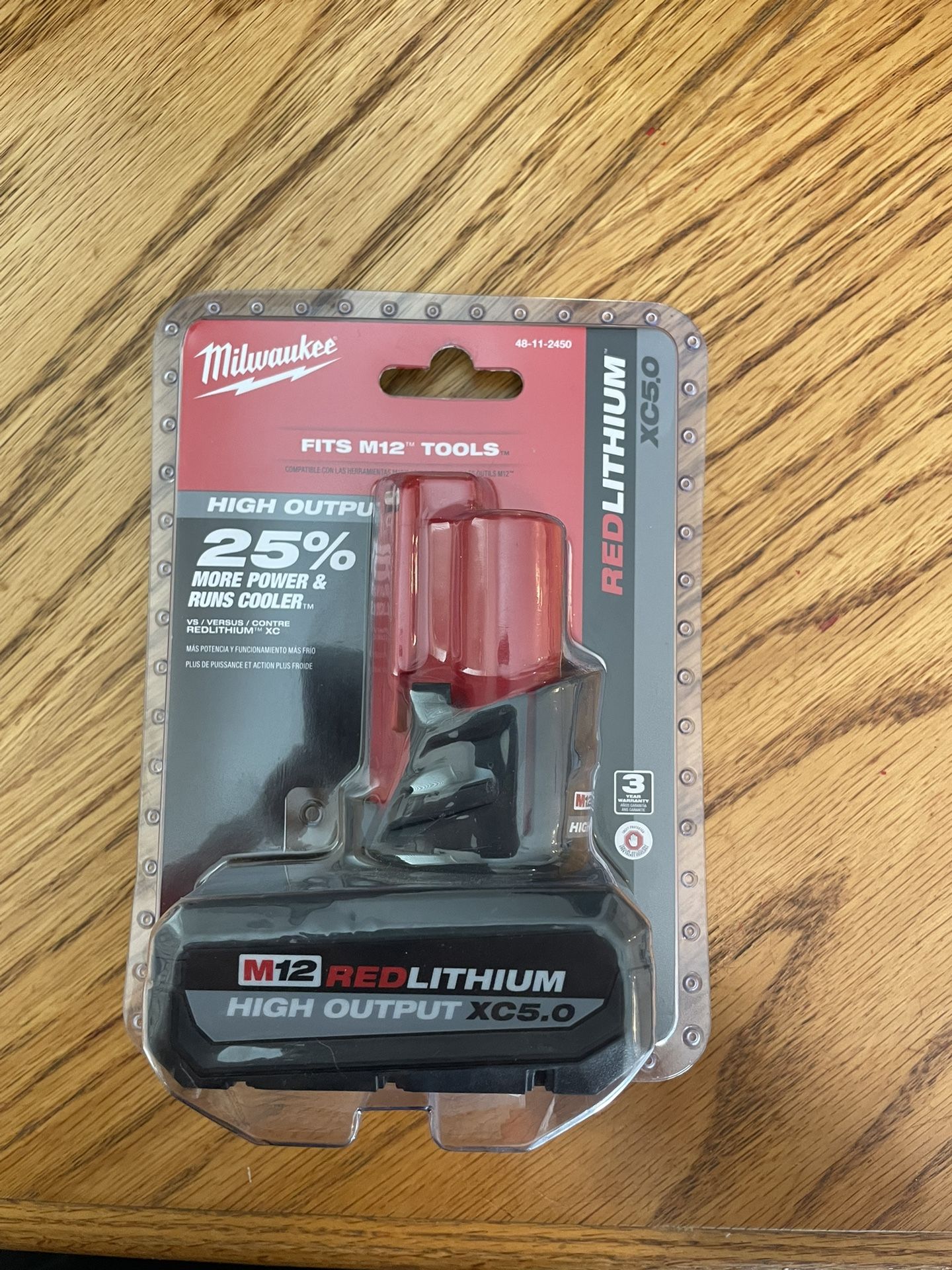 Milwaukee M12 5.0 High Output Battery