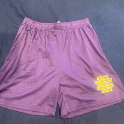 Eric Emmanuel Shorts Purple/yellow