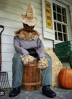Sitting Scarecrow Animatronic