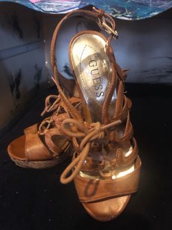 Guess Strappy Wedge Sandals/Woman’s Size 6
