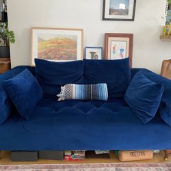 Blue Velvet Loveseat By Interior Define