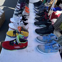Jordan shoes bundle deal $215 for all the shoes u see in the picture most size 11 and in really good condition
