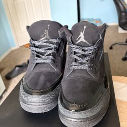 Black cat Jordan three size 14