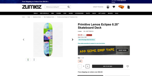 Lemos pro model 8.25" Skateboard Deck (NEW)